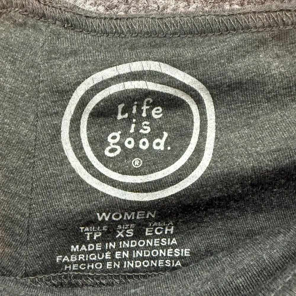 Life is Good Skirt Womens XS Gray A-Line Embroidered Flowers Casual Performance - Picture 6 of 9